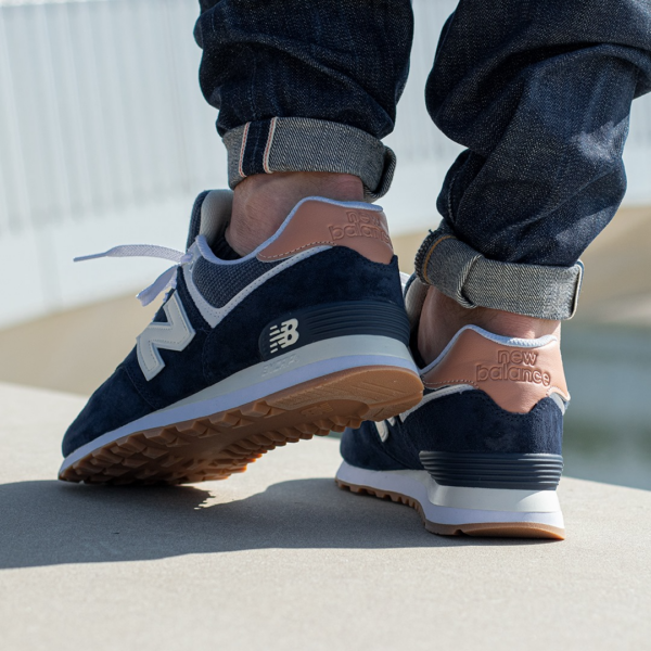 Giày New Balance 574 Natural Indigo Mahogany ML574TYA - Ảnh 3