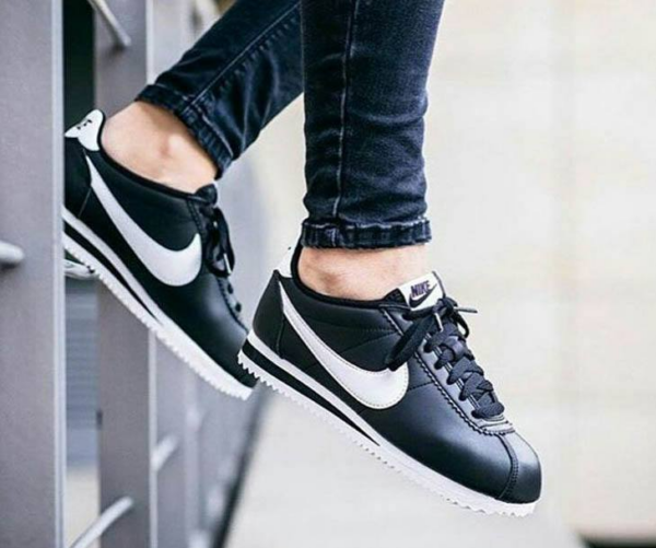 Giày Nike Cortez Basic SL GS 'Black' 904764-001 - Ảnh 4