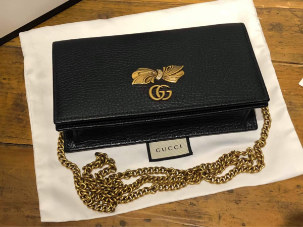 Túi Gucci Bow Mini Chain Shoulder Bag 524293 CAOXT 1163 - Ảnh 3