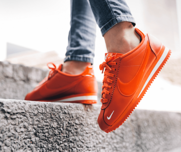 Giày Nike Wmns Classic Cortez Premium 'Team Orange' 905614-802 - Ảnh 5