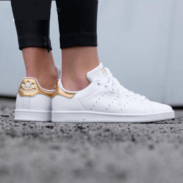 Giày Adidas Stan Smith 'White Gold' AQ0439 - Ảnh 2
