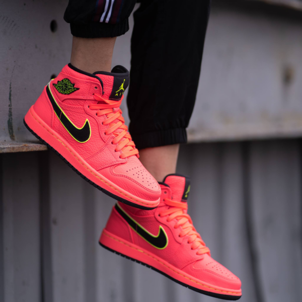 Giày Nike Air Jordan 1 High Premium 'Hot Punch' AQ9131- 600 - Ảnh 3