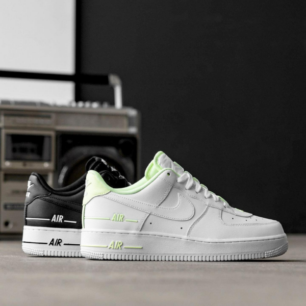 Giày Nike Air Force 1 '07 LV8 'Double Air Pack White Barely Volt' CJ1379-101 - Ảnh 4