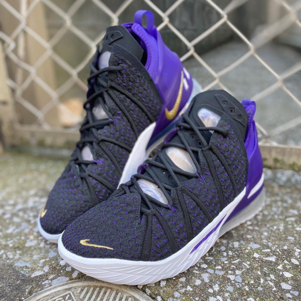 Giày Nike LeBron 18 'Lakers' CQ9283-004 - Ảnh 3
