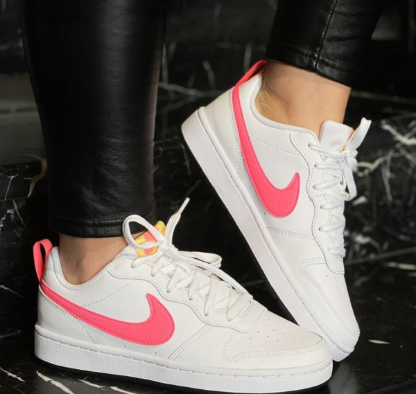 Giày Nike Court Borough Low 2 'White Light Citron' BQ5448-108 - Ảnh 2
