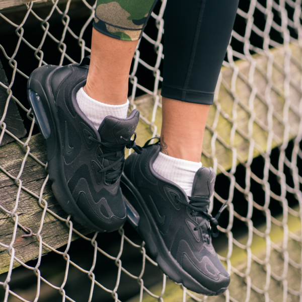 Giày Nike Air Max 200 GS 'Black' AT5627-001 - Ảnh 4