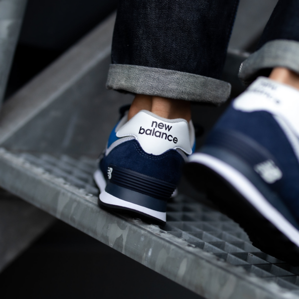 Giày New Balance 574 Navy Blue White ML574SSM - Ảnh 3
