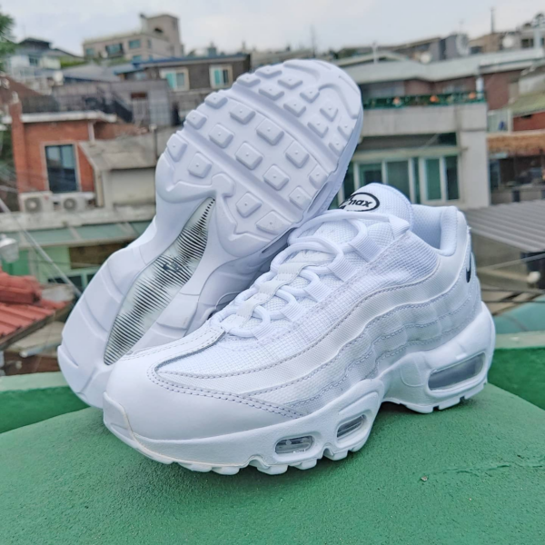 Giày Nike Air Max 95 Essential White Silver AT9865-100 - Ảnh 5