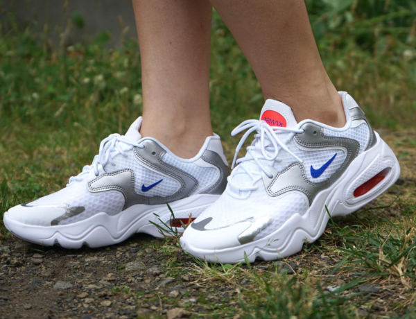 Giày Nike Air Max 2X Wmns 'White Metallic Silver' CK2947-102 - Ảnh 4