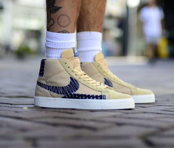 Giày Nike Blazer Mid SB 'Sashiko Pack Sesame' CT0715-200 - Ảnh 2