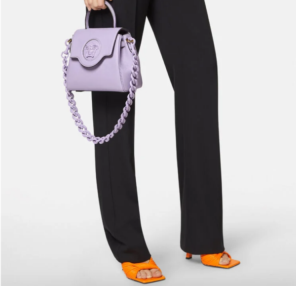 Túi Versace La Medusa Small Lilac DBFI040-DVIT2T-1L59V - Ảnh 2