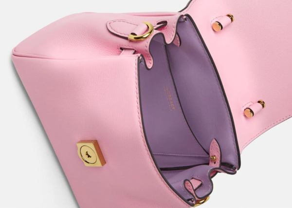 Túi Versace La Medusa Small Pink DBFI040-DVIT2T-1P65V - Ảnh 4