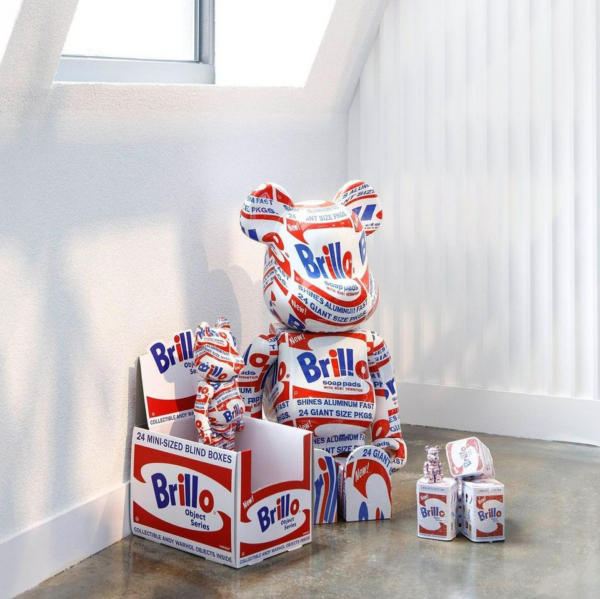 Mô Hình Bearbrick Andy Warhol Brillo - Ảnh 3
