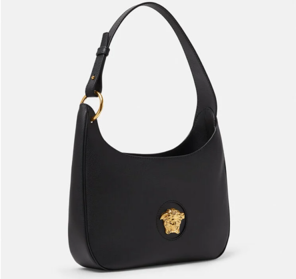 Túi Versace La Medusa Medium Hobo Black 1000699-DVIT3T-1B00V - Ảnh 4