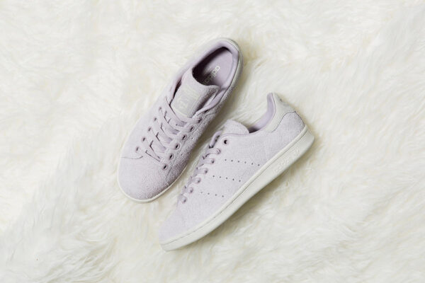Giày Adidas Stan Smith Hairy Suede 'Ice Purple' S82258 - Ảnh 4