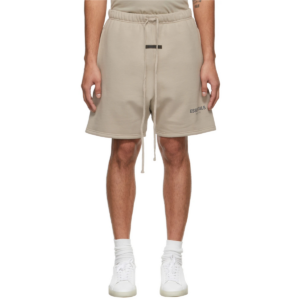 Quan Fear Of God Essentials Fleece Shorts 'Tan'