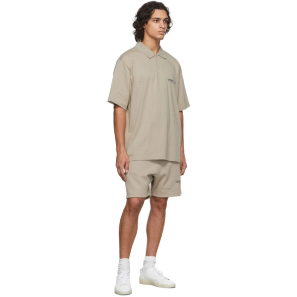 Quan Fear Of God Essentials Fleece Shorts 'Tan'