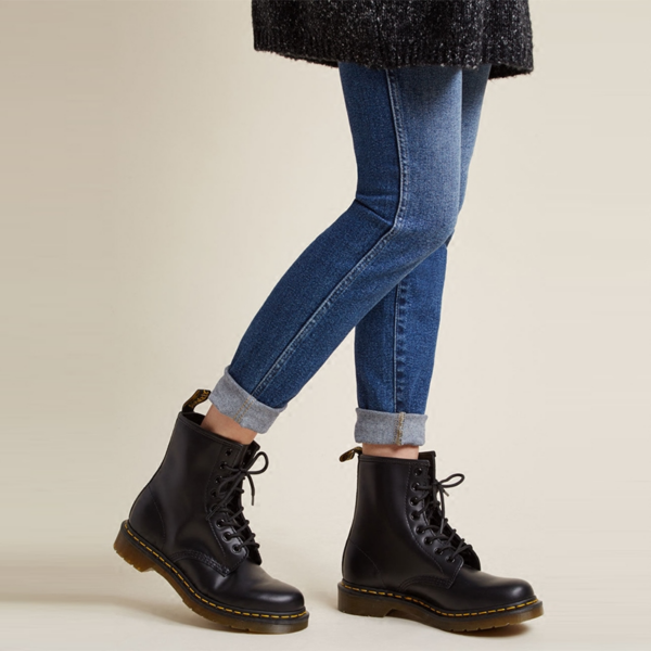 Giày Dr. Martens 1460 Black Nappa Smooth Leather Ankle Boots 11822002 - Ảnh 4