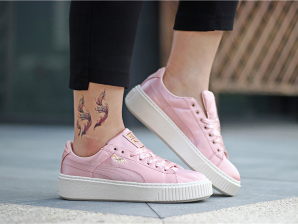 Giày Puma Platform Satin Pink 365719-01 - Ảnh 5