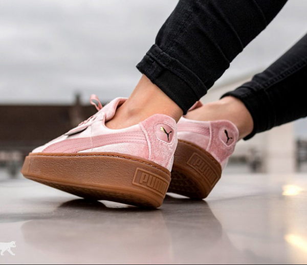 Giày Puma Basket Platform Velour Suede 366721-02 - Ảnh 3