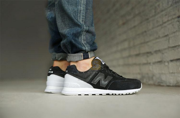 Giày New Balance 574 Black Classic ML574WA - Ảnh 5