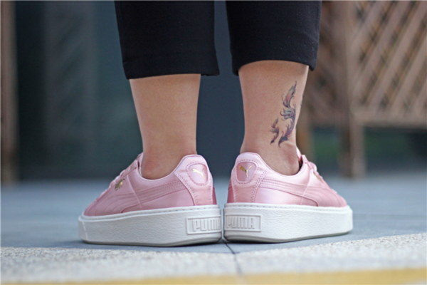 Giày Puma Platform Satin Pink 365719-01 - Ảnh 4