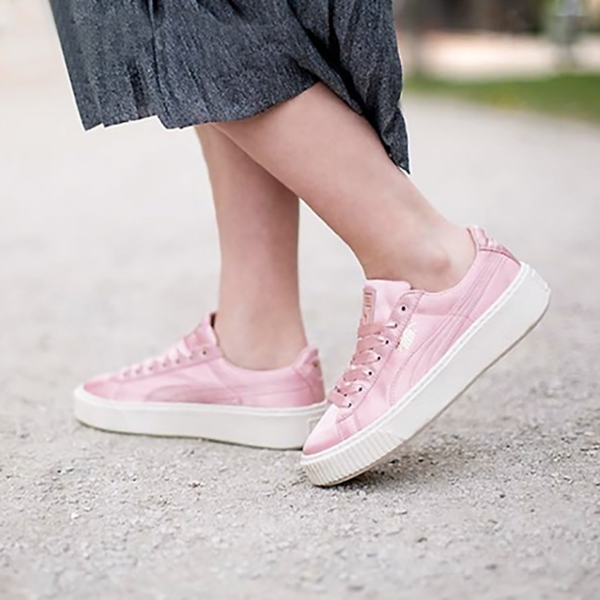 Giày Puma Platform Satin Pink 365719-01 - Ảnh 3