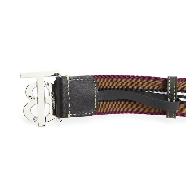 That Lung Burberry Icon Stripe Webbing 'Brown' 8062908