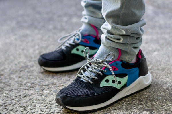 Giày Saucony X Boston Children's Hospital Jazz 4000 'Black Blue Pink' S70531-1 - Ảnh 5