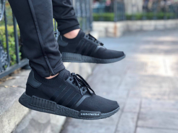 Giày Adidas NMD R1 Primeknit 'Japan Triple Black' BZ0220 - Ảnh 5