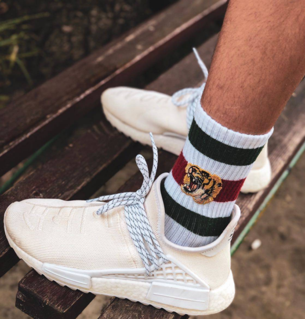 Giày Adidas Pharrell x NMD Human Race Trail 'Blank Canvas' AC7031 - Ảnh 4