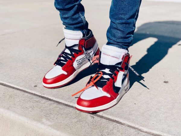 Giày Nike Air Jordan 1 Retro High OG x Off-White 'Chicago' AA3834-101 - Ảnh 5
