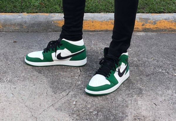 Giày Nike Air Jordan 1 Mid 'Pine Green' 852542-301 - Ảnh 7