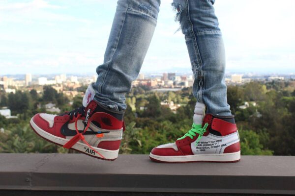Giày Nike Air Jordan 1 Retro High OG x Off-White 'Chicago' AA3834-101 - Ảnh 4