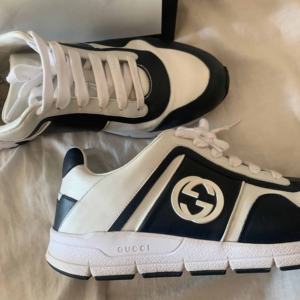 Alternative view of Giày Gucci Leather Low 'Black' 426184-AYO10-1063