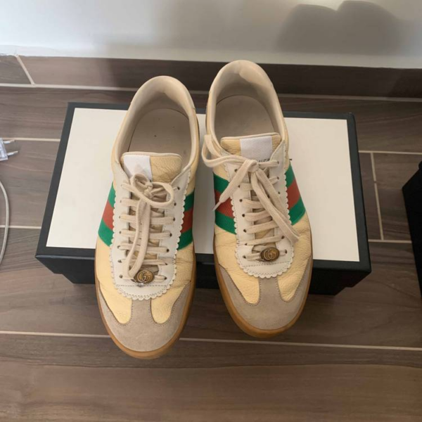 Giày Gucci G74 Web Low 'Oatmeal' 624486-0PV20-9560 - Ảnh 2