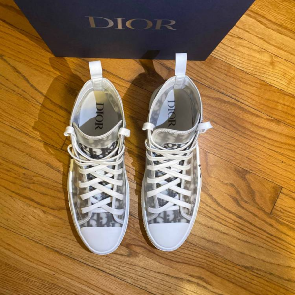 Giày Dior B23 High Dior Oblique Shawn Bee Embroidery Patch 3SH118YYO H960 - Ảnh 4