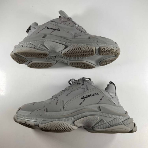 Giày Balenciaga Triple S Sneaker Allover Logo Grey 536737 W2FA1 1210 - Ảnh 2