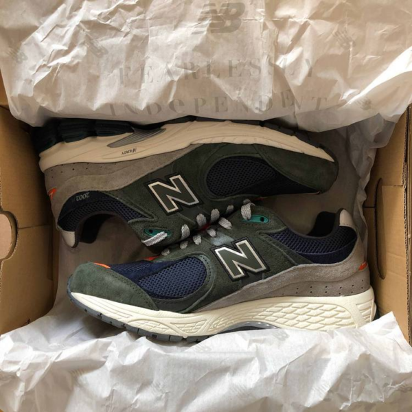 Giày New Balance 2002 'Defense Green Natural Indigo' ML2002RF - Ảnh 4