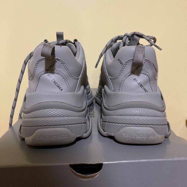 Giày Balenciaga Triple S Sneaker Allover Logo Grey 536737 W2FA1 1210 - Ảnh 3
