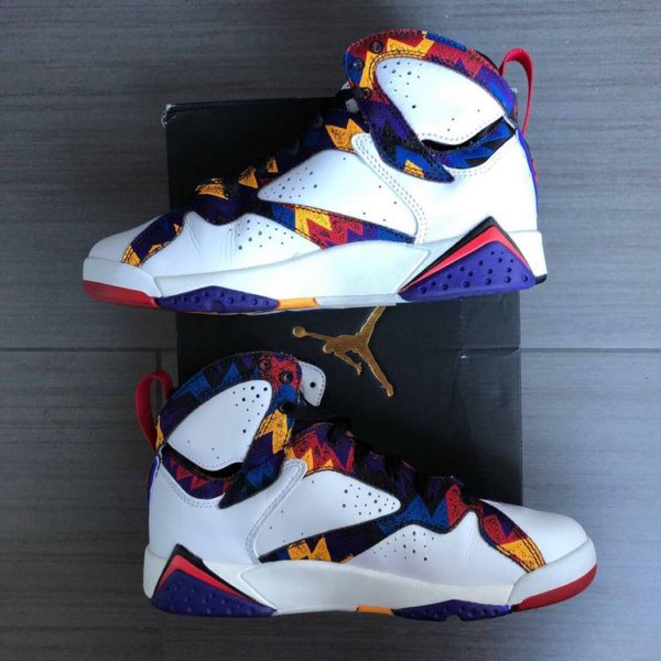 Giày Nike Air Jordan 7 Retro GS 'Sweater' 304774-142 - Ảnh 3