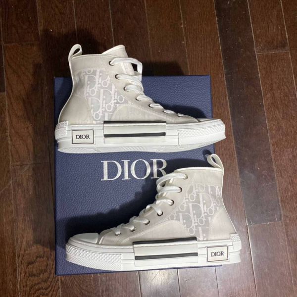 Giày Dior B23 High Dior Oblique White 3SH118YNT H060 - Ảnh 5