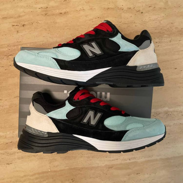 Giày New Balance Amoeba Music x Nice Kicks 'Teal Black' M992NK2 - Ảnh 3