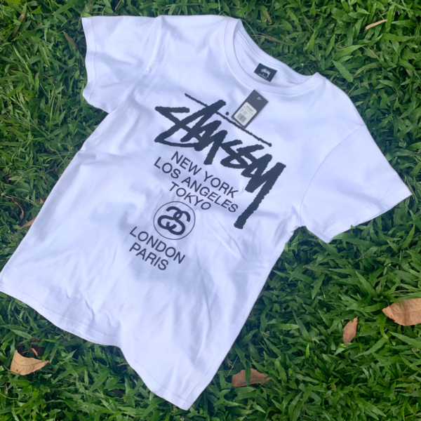 Áo Stussy World Tour T-Shirt White - Ảnh 6