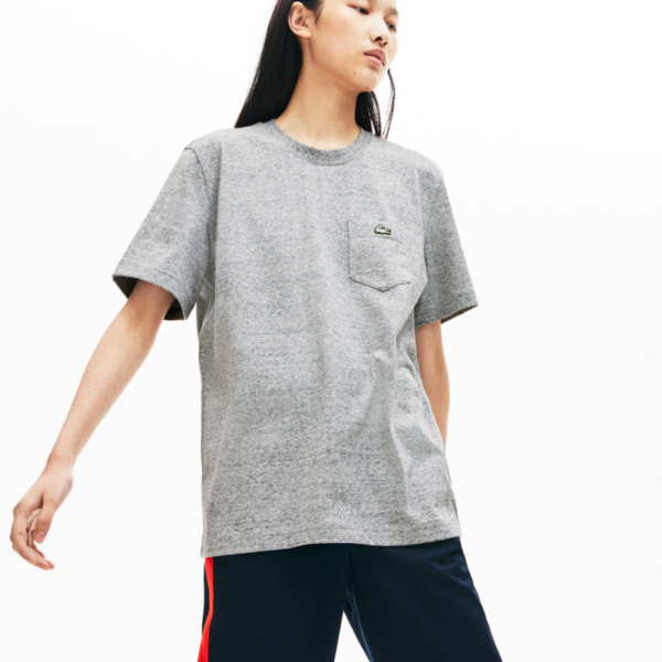 Áo Lacoste Crew Neck Cotton Jersey Grey TH3786-ECS - Ảnh 3