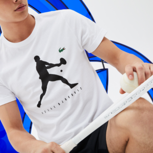 Ao Lacoste Novak Djokovic Tee White TH3882-AU8