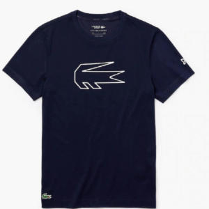 Ao Lacoste Novak Djokovic Croc Print Navy Blue TH4845-525