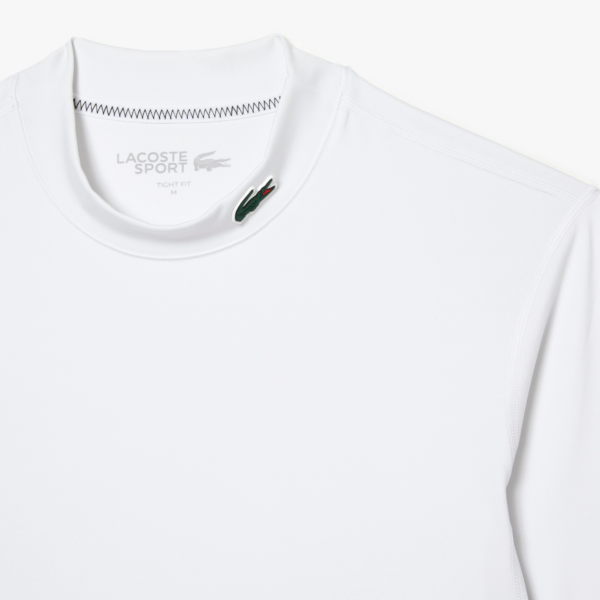 Ao Lacoste Sports Tight Fit Long Sleeve T-Shirt 'White' TH5204-53G-001