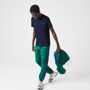 Ao Lacoste Crew Neck Pima Cotton Jersey T-shirt Navy Blue TH6709