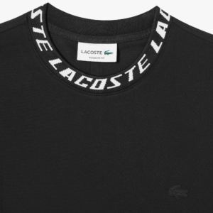 Ao Lacoste Regular Fit Logo Collar T-shirt 'Black' TH9687-53G-031